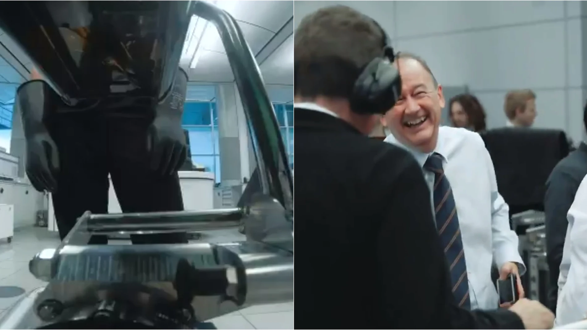 Momento del encendido del nuevo motor de McLaren Momento del encendido del nuevo motor de McLaren