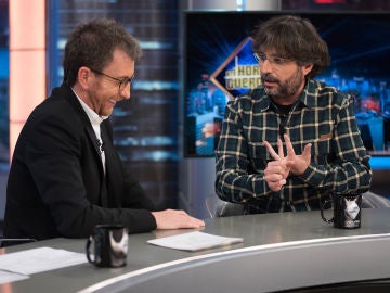 Jordi Évole acusa a Pablo Motos en 'El Hormiguero 3.0' de pisarle las entrevistas políticas 