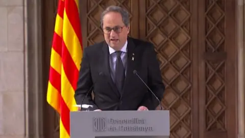 El presidente del Parlament, Quim Torra El presidente del Parlament, Quim Torra