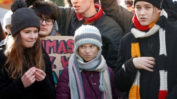 La joven activista sueca Greta Thunberg