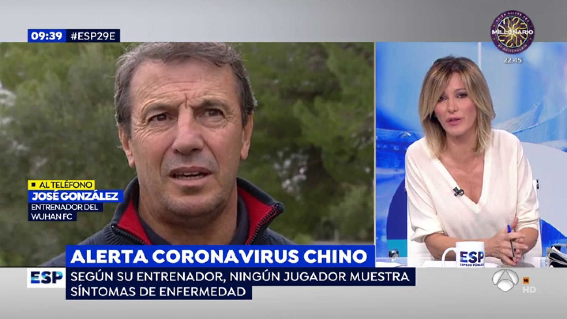 El entrenador espa&ntilde;ol del Wuhan, sobre el coronavirus: "Los jugadores est&aacute;n afectados porque no hay protocolo de la OMS"