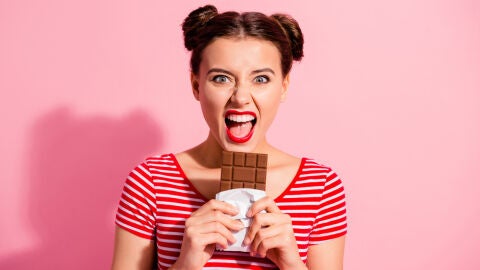 Comiendo chocolate