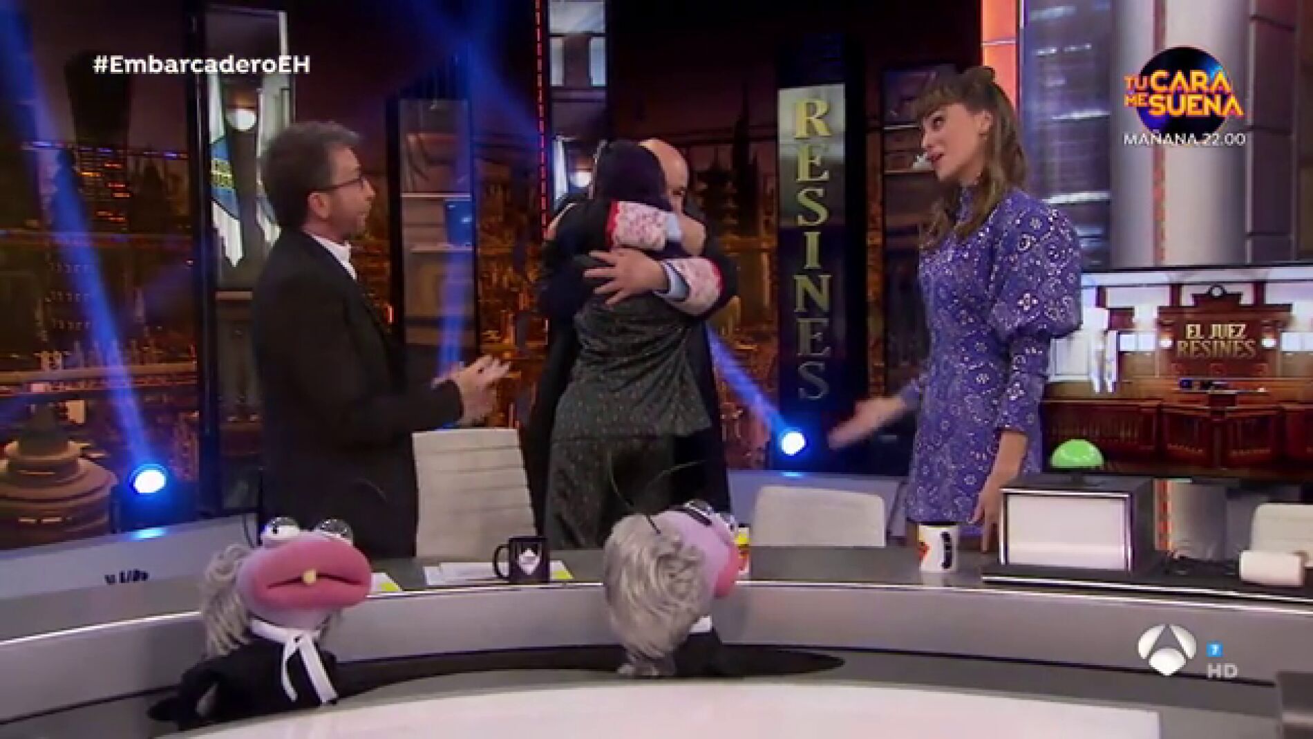 El emotivo reencuentro de Antonio Resines y VerÃ³nica SÃ¡nchez en 'El Hormiguero 3.0'