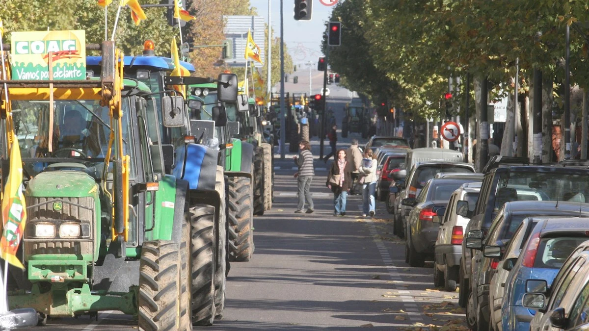 Una tractorada como protesta