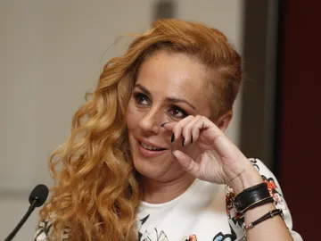 Rocío Carrasco durante la rueda de prensa Rocío Carrasco durante la rueda de prensa