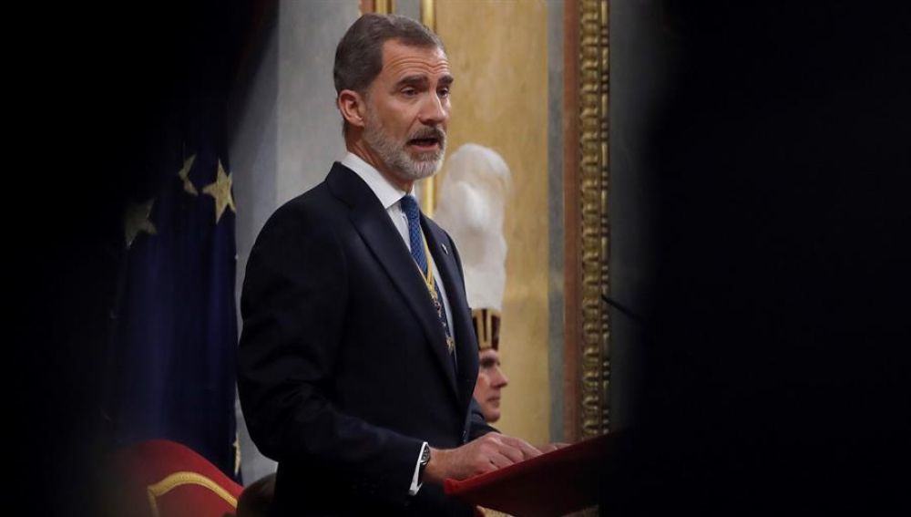 Felipe VI en la apertura de las Cortes