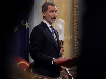 Felipe VI en la apertura de las Cortes