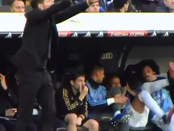 Marcelo y Militao durante el Real Madrid - Atlético de Madrid Marcelo y Militao durante el Real Madrid - Atlético de Madrid