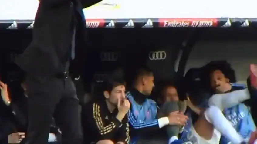 Marcelo y Militao durante el Real Madrid - Atl&eacute;tico de Madrid