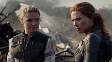 Scarlett Johansson y Florence Pugh en 'Viuda Negra'
