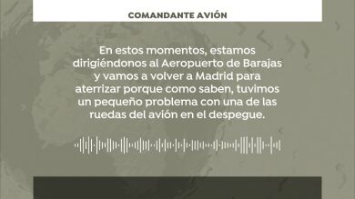 El audio del comandante del avión de Air Canada a los pasajeros: 