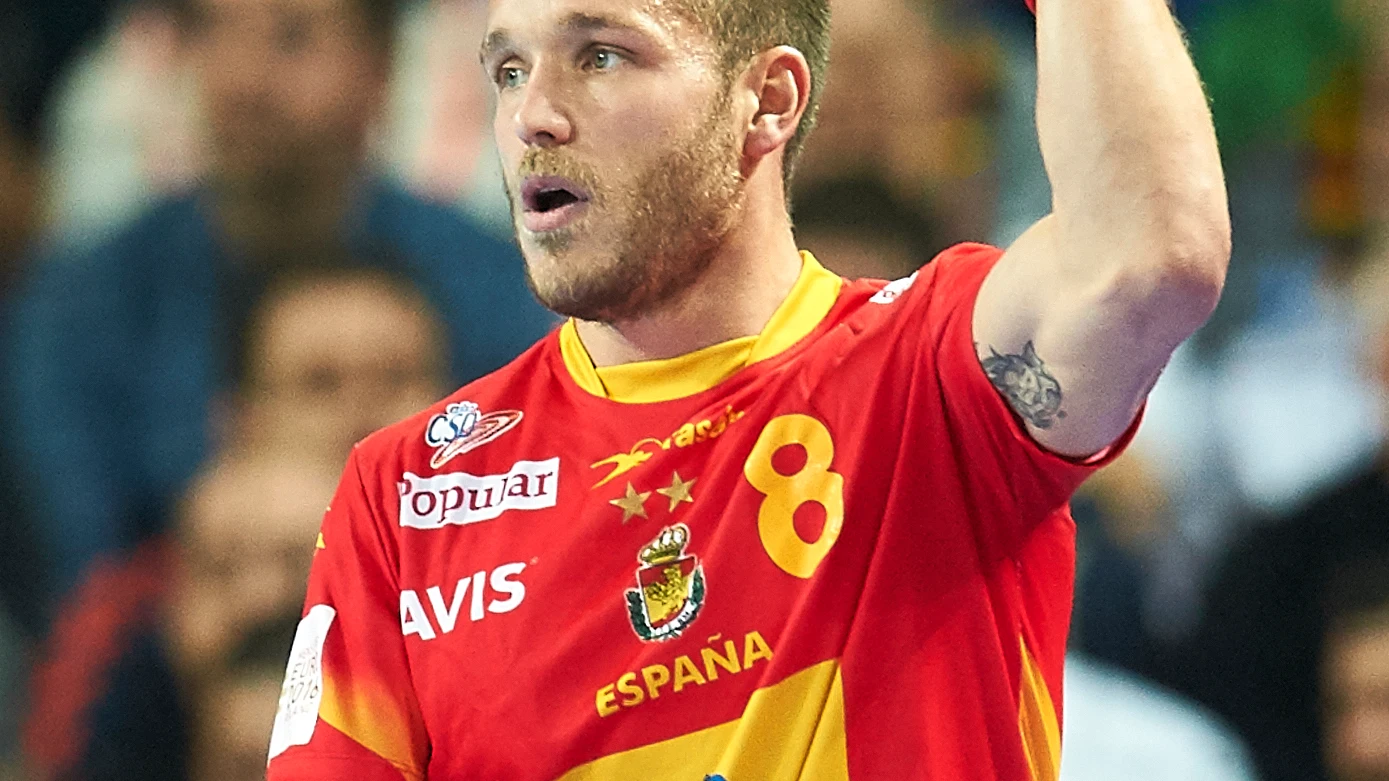 V&iacute;ctor Tom&aacute;s, en un partido con Espa&ntilde;a