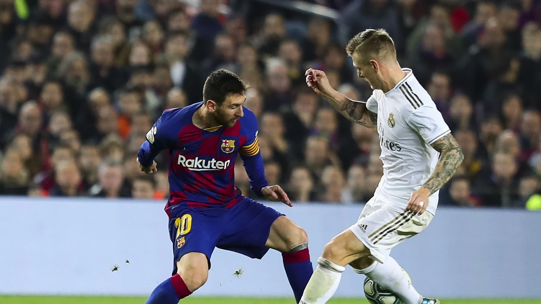 Leo Messi y Toni Kroos. Leo Messi y Toni Kroos.