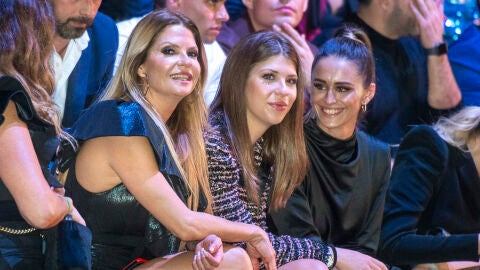 Makoke y Anita Matamoros durante el desfile 