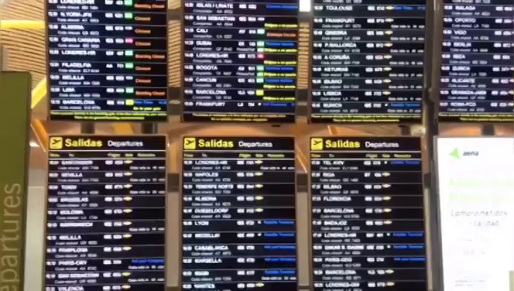 Todos los vuelos desviados tras la presencia de drones en el aeropuerto Adolfo Suárez Madrid-Barajas