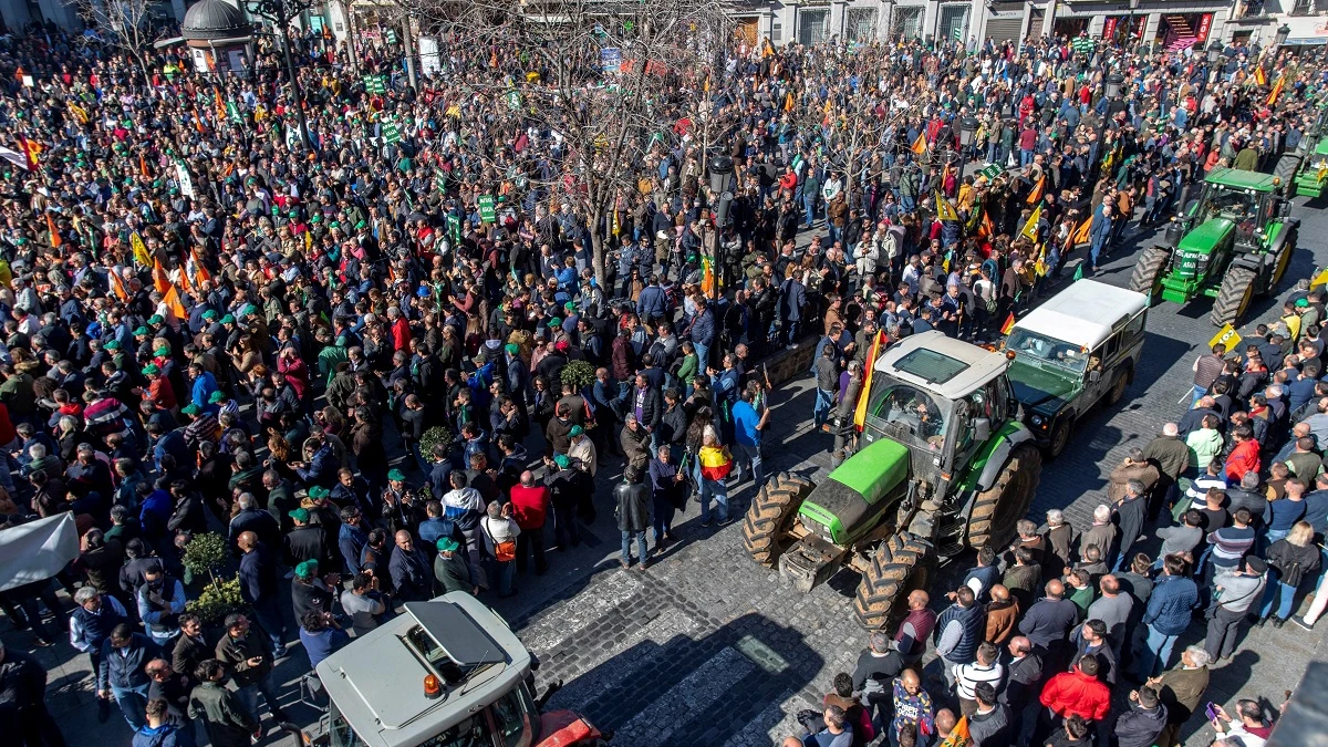 Protesta de los agricultores en Toledo Protesta de los agricultores en Toledo