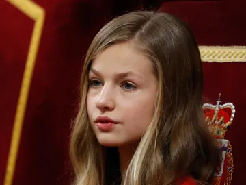 La princesa Leonor con las cejas depiladas La princesa Leonor con las cejas depiladas