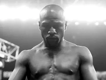 Floyd Maywheather durante un combate Floyd Maywheather durante un combate