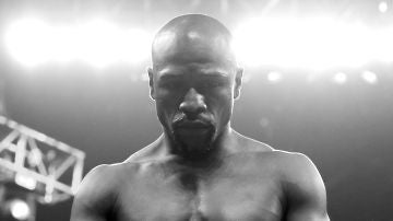 Floyd Maywheather durante un combate