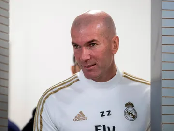 Zinedine Zidane durante una rueda de prensa Zinedine Zidane durante una rueda de prensa