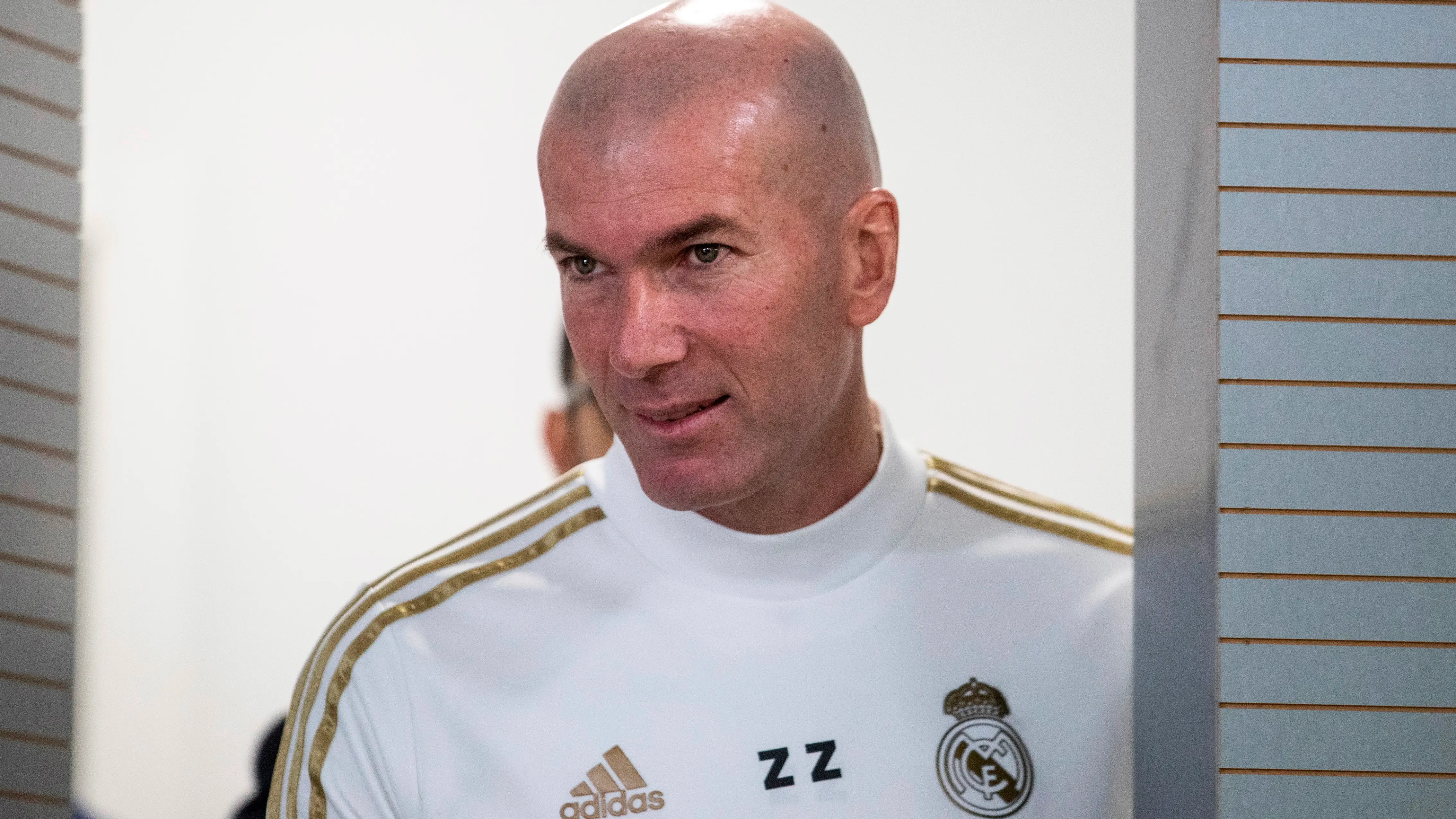 Zinedine Zidane durante una rueda de prensa Zinedine Zidane durante una rueda de prensa