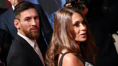 Leo Messi y su mujer Antonella Roccuzzo Leo Messi y su mujer Antonella Roccuzzo