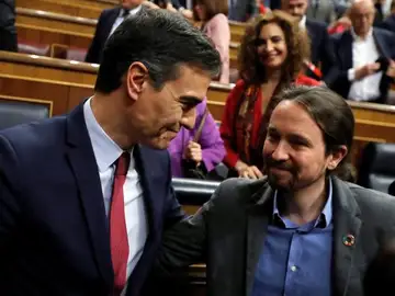 Pedro Sánchez y Pablo Iglesias Pedro Sánchez y Pablo Iglesias