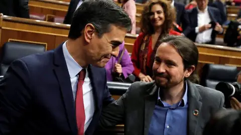Pedro Sánchez y Pablo Iglesias Pedro Sánchez y Pablo Iglesias