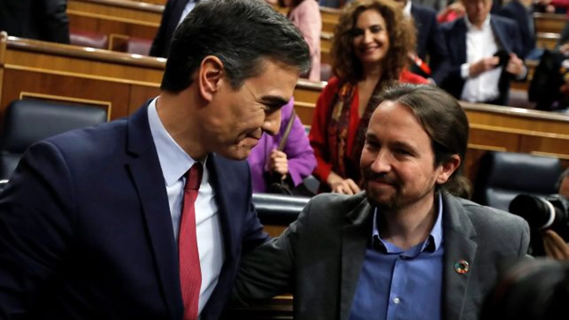 Pedro Sánchez y Pablo Iglesias Pedro Sánchez y Pablo Iglesias
