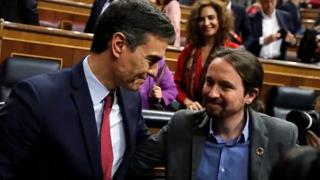 Pedro Sánchez y Pablo Iglesias Pedro Sánchez y Pablo Iglesias