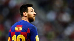 Leo Messi, durante un partido del Bar&ccedil;a
