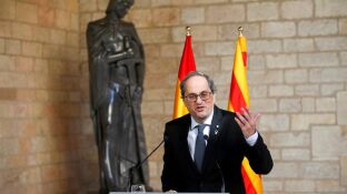 Quim Torra comparece tras reunirse con Pedro S&aacute;nchez