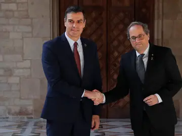 Pedro Sánchez y Quim Torra Pedro Sánchez y Quim Torra