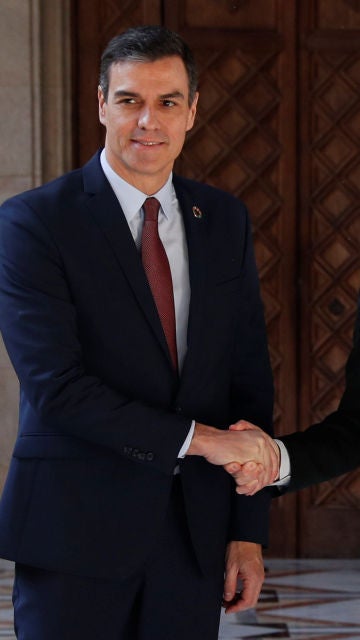 Pedro Sánchez y Quim Torra