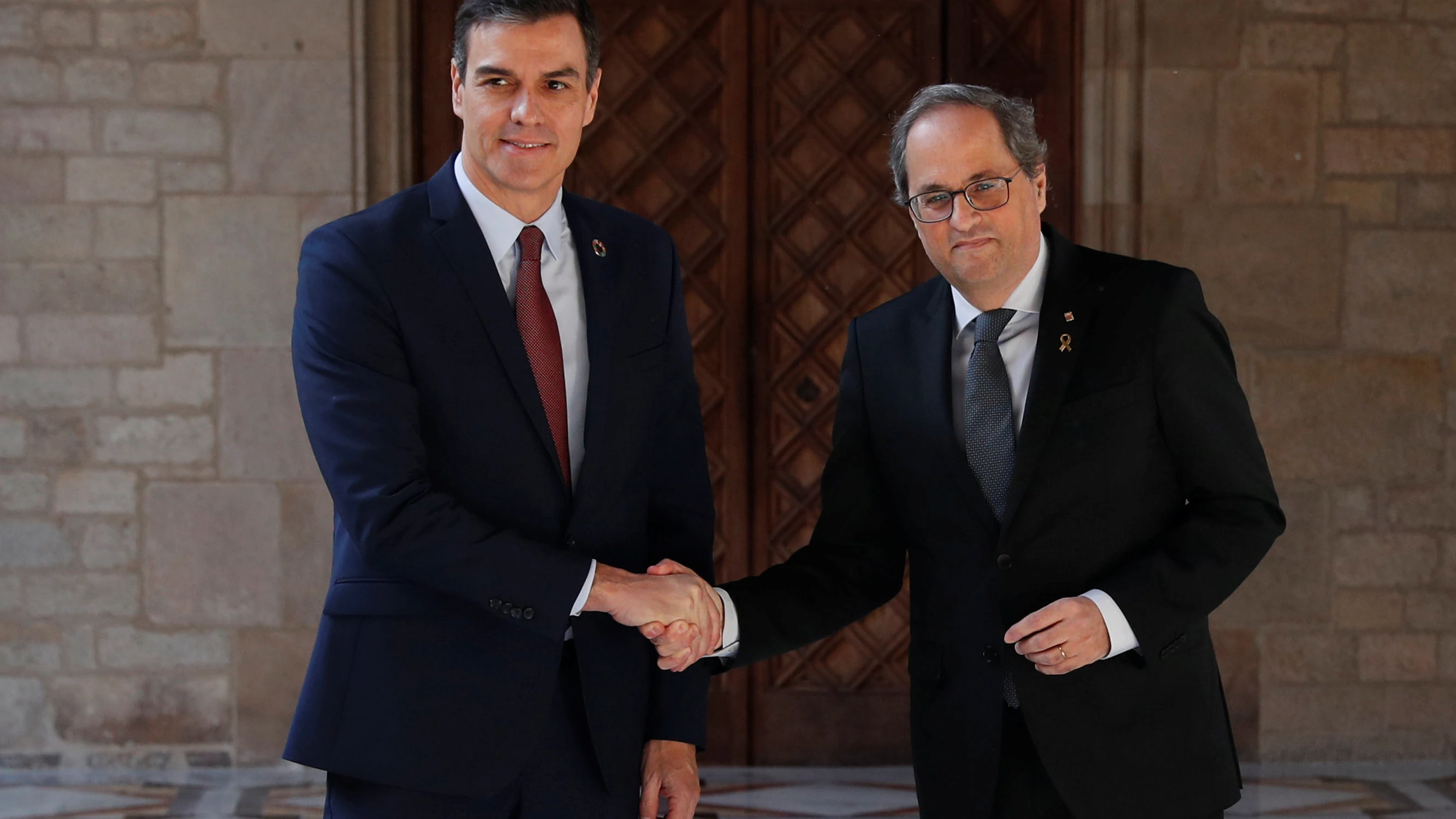 Pedro Sánchez y Quim Torra Pedro Sánchez y Quim Torra