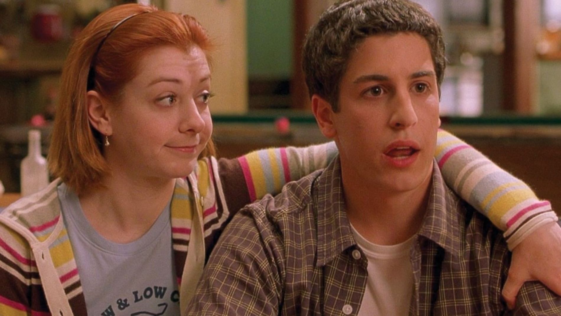 Jason Biggs y Alyson Hannigan en 'American Pie'