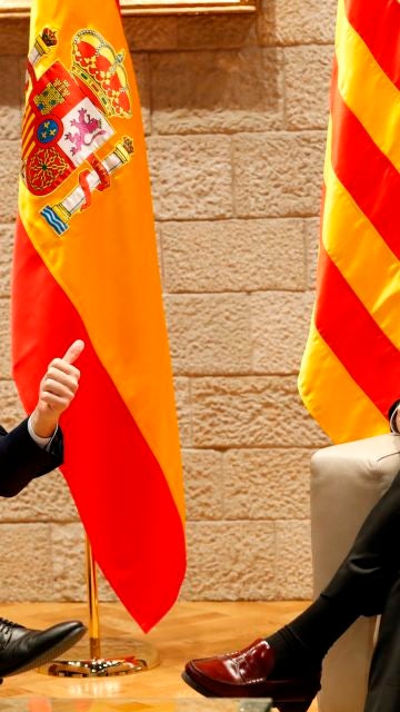 Pedro Sánchez y Quim Torra