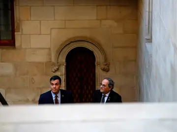 Pedro Sánchez y Quim Torra Pedro Sánchez y Quim Torra