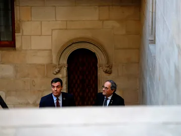 Pedro Sánchez y Quim Torra Pedro Sánchez y Quim Torra
