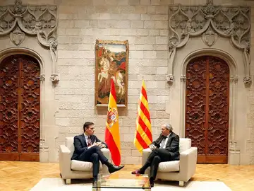 Pedro Sánchez y Quim Torra Pedro Sánchez y Quim Torra