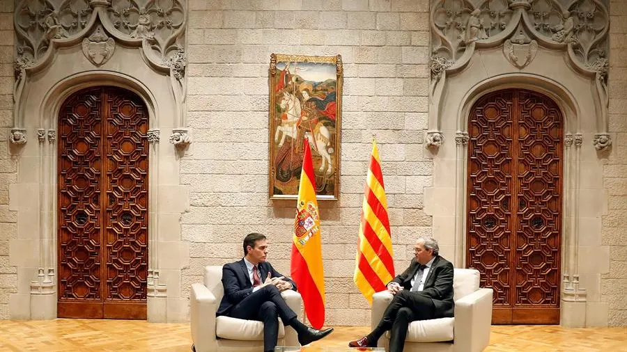 Pedro S&aacute;nchez y Quim Torra