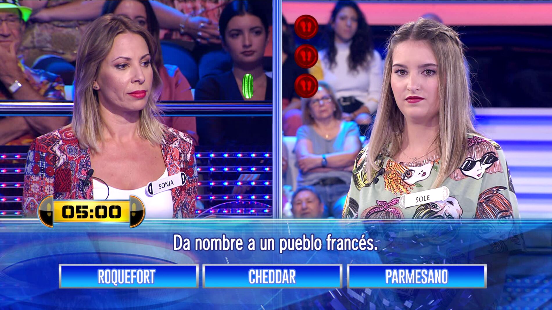 La extraordinaria chiripa de Sonia para deshacerse de la concursante central en '&iexcl;Ahora caigo!'