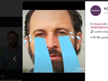 Un vídeo de la cuenta de TikTok de Podemos