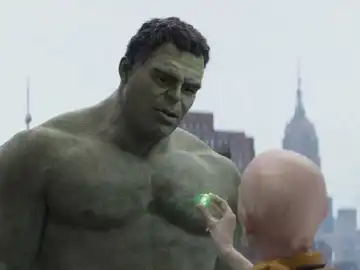 Tilda Swinton y Mark Ruffalo como Hulk y El Anciano en 'Vengadores: Edgame' Tilda Swinton y Mark Ruffalo como Hulk y El Anciano en 'Vengadores: Edgame'