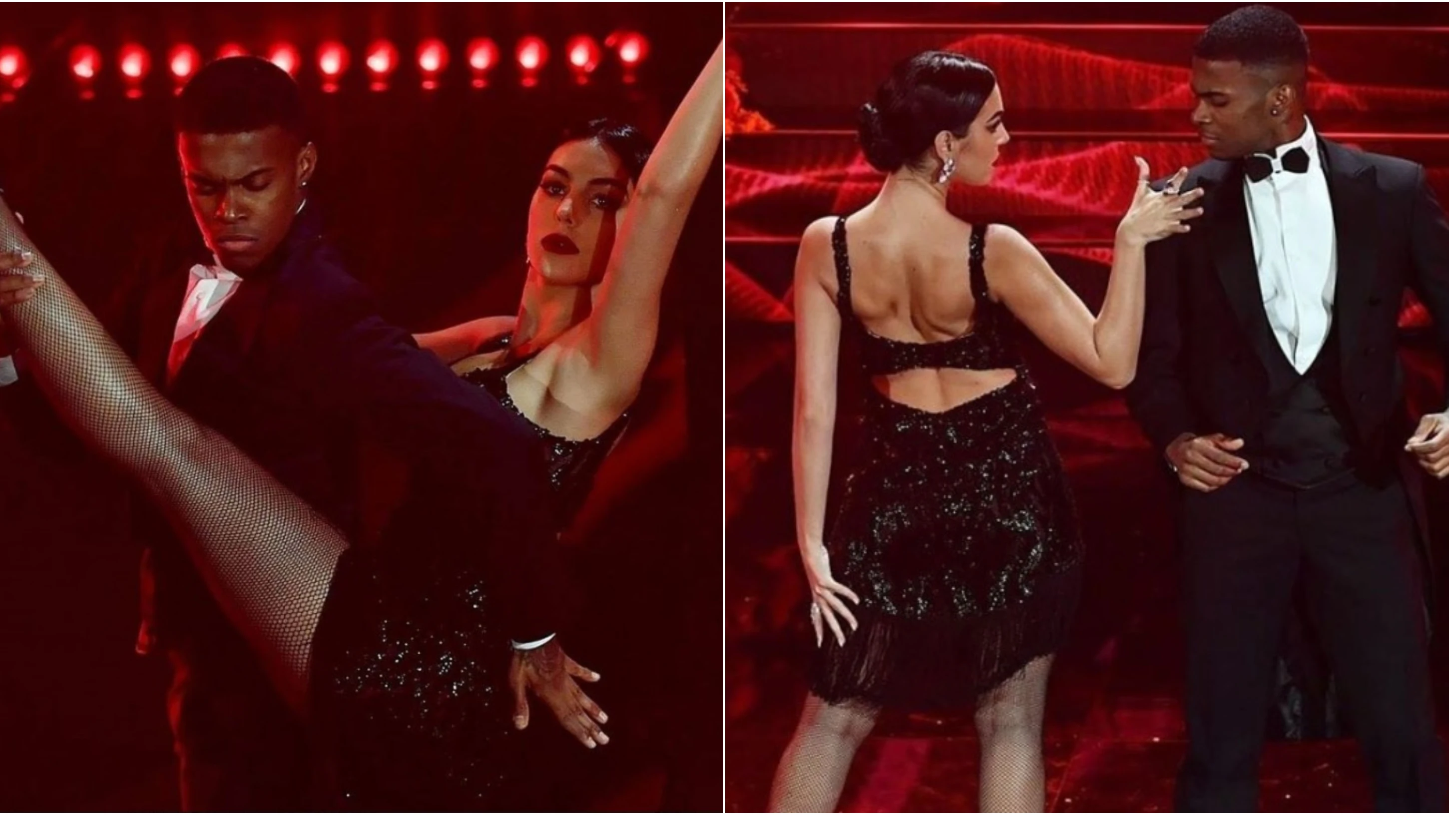 Georgina Rodriguez bailando un tango en el Festival de San Remo Georgina Rodriguez bailando un tango en el Festival de San Remo