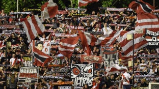 Grada de animaci&oacute;n del Rayo Vallecano