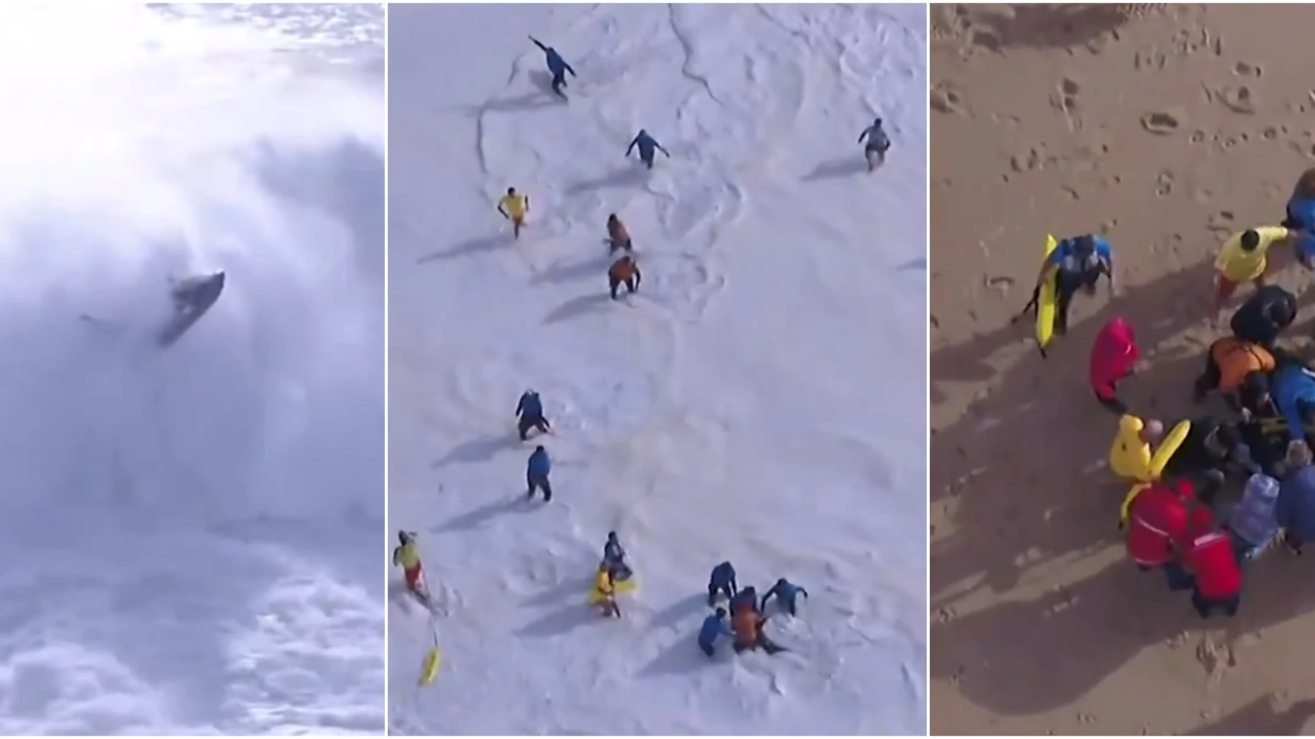 El terrible accidente de Alex Botelho en Nazaré El terrible accidente de Alex Botelho en Nazaré