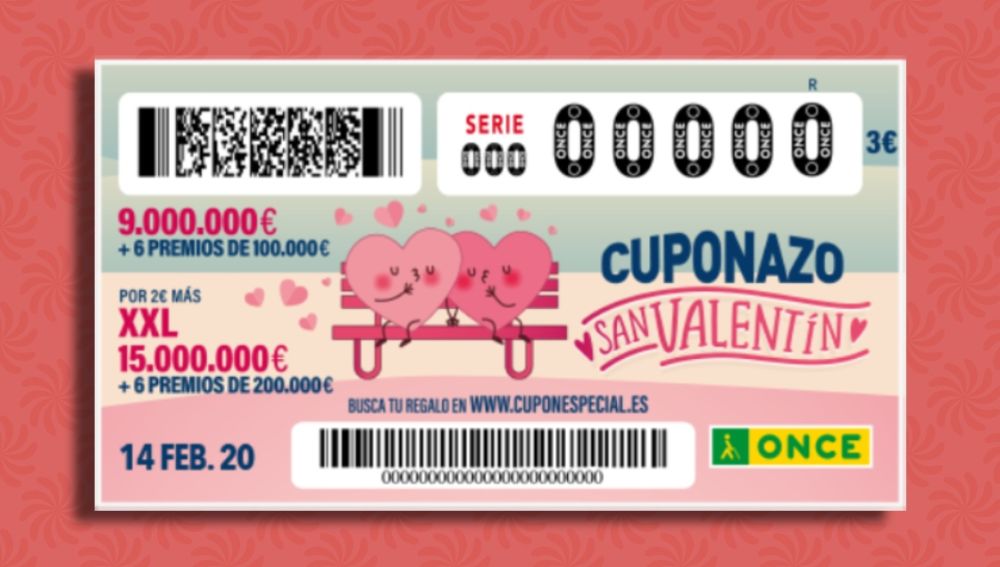 Cuponazo San Valentín 2020: Premios del sorteo del Cuponazo de San Valentín de la ONCE 2020