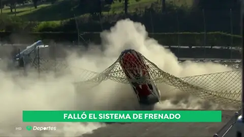 Falló su sistema de frenado en una carrera de velocidad que le podría haber costado la vida Falló su sistema de frenado en una carrera de velocidad que le podría haber costado la vida