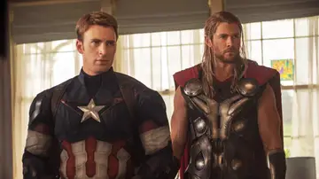 Capitán América y Thor (Chris Evans y Chris Hemsworth)
